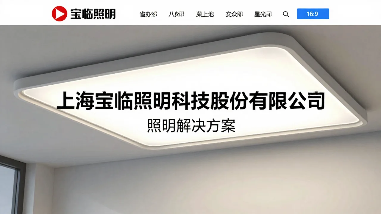 上海宝临照明科技股份有限公司 首页主视觉